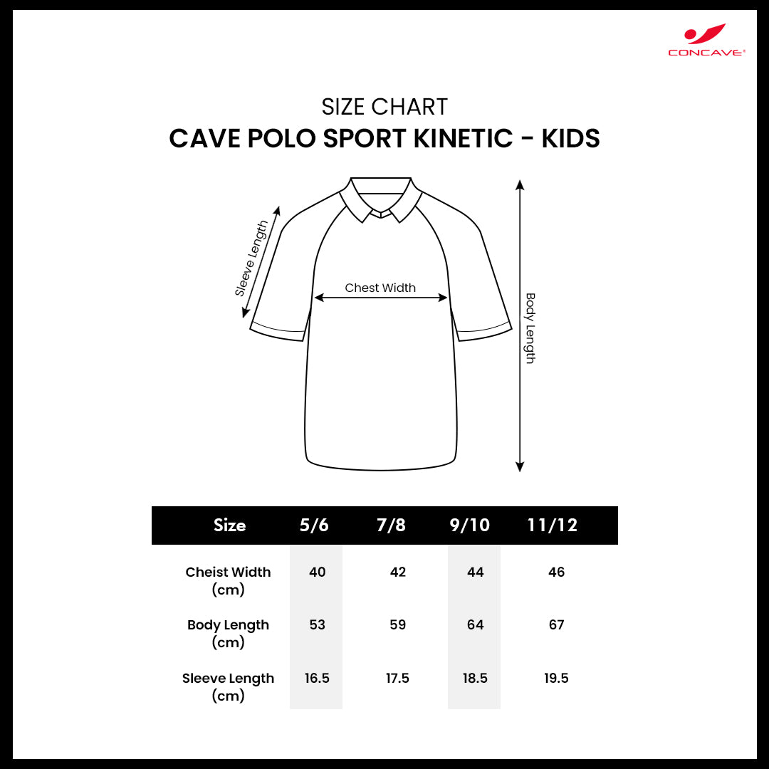CAVE POLO SPORT KINETIC KIDS - RED/BLACK