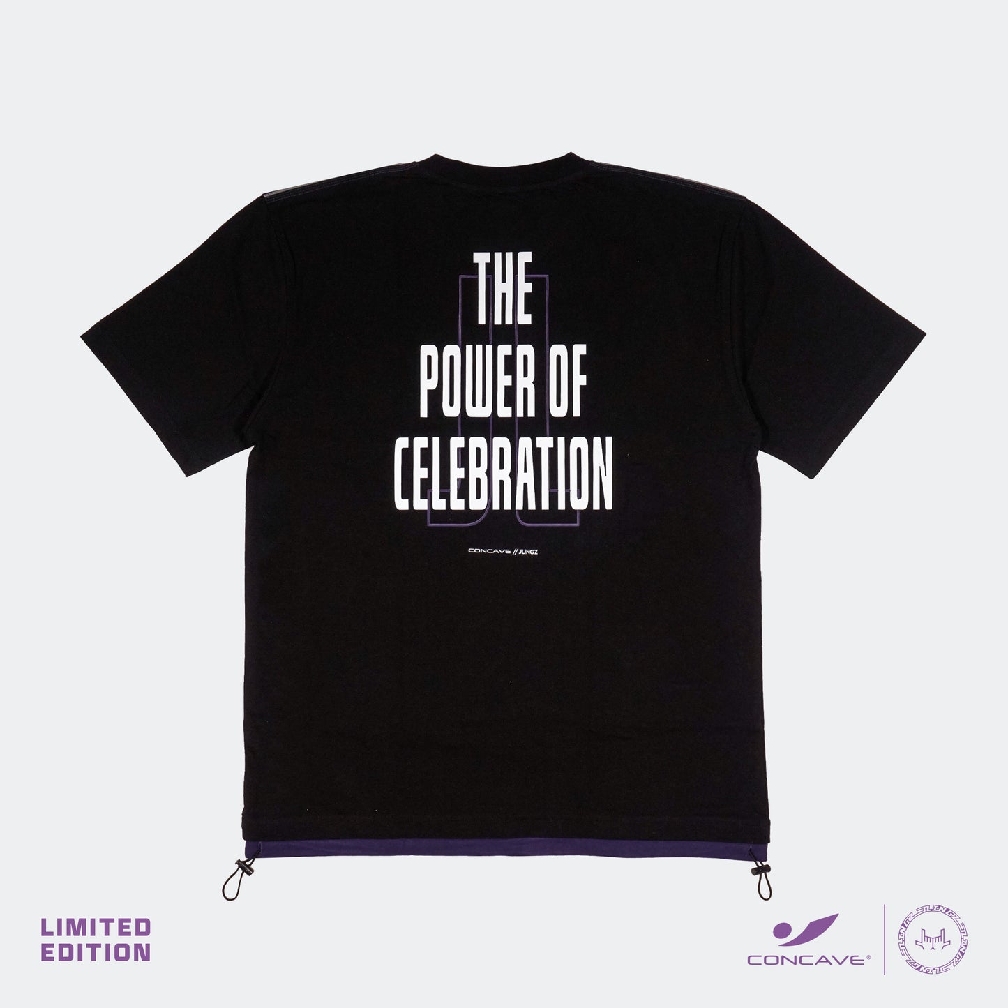 Concave x JLingz Celebration Oversized Tee - Black/Purple