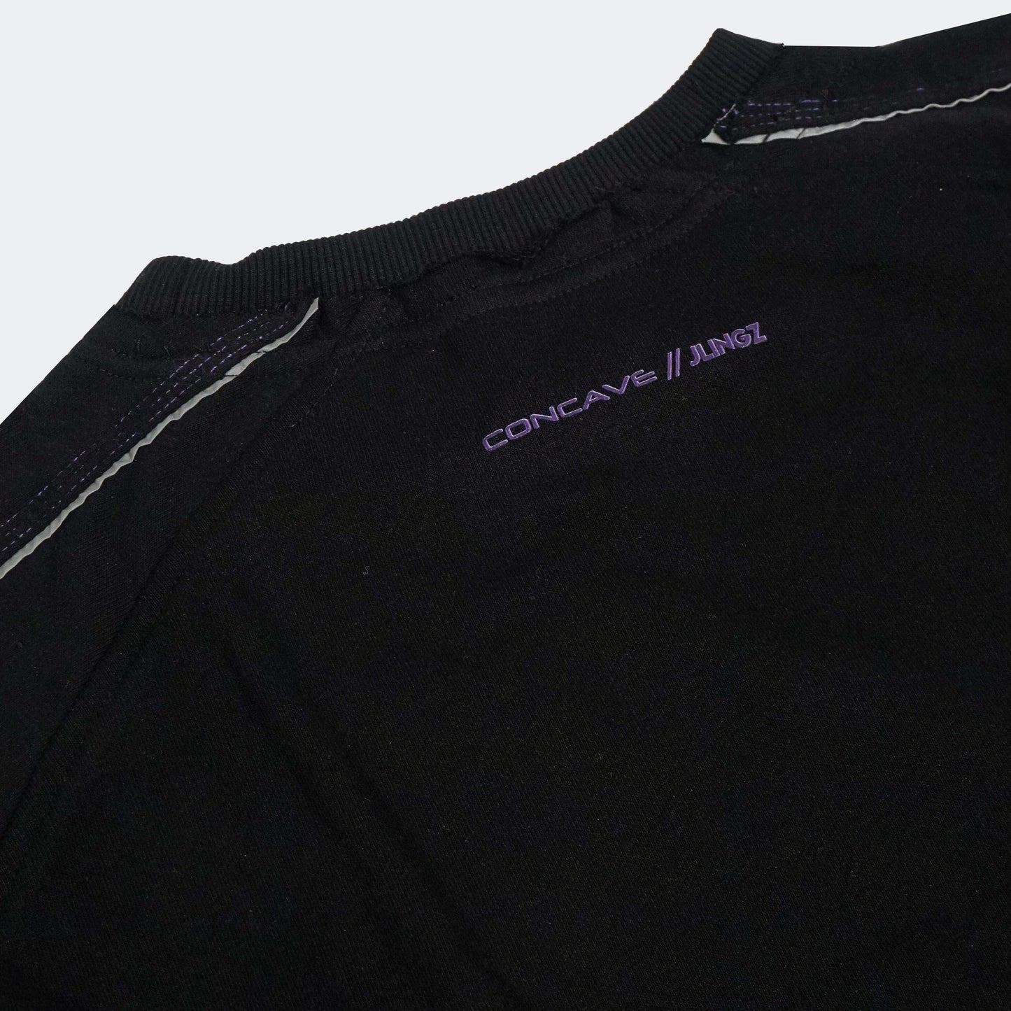 Concave x JLingz Crewneck Raw Cut - Black/Purple