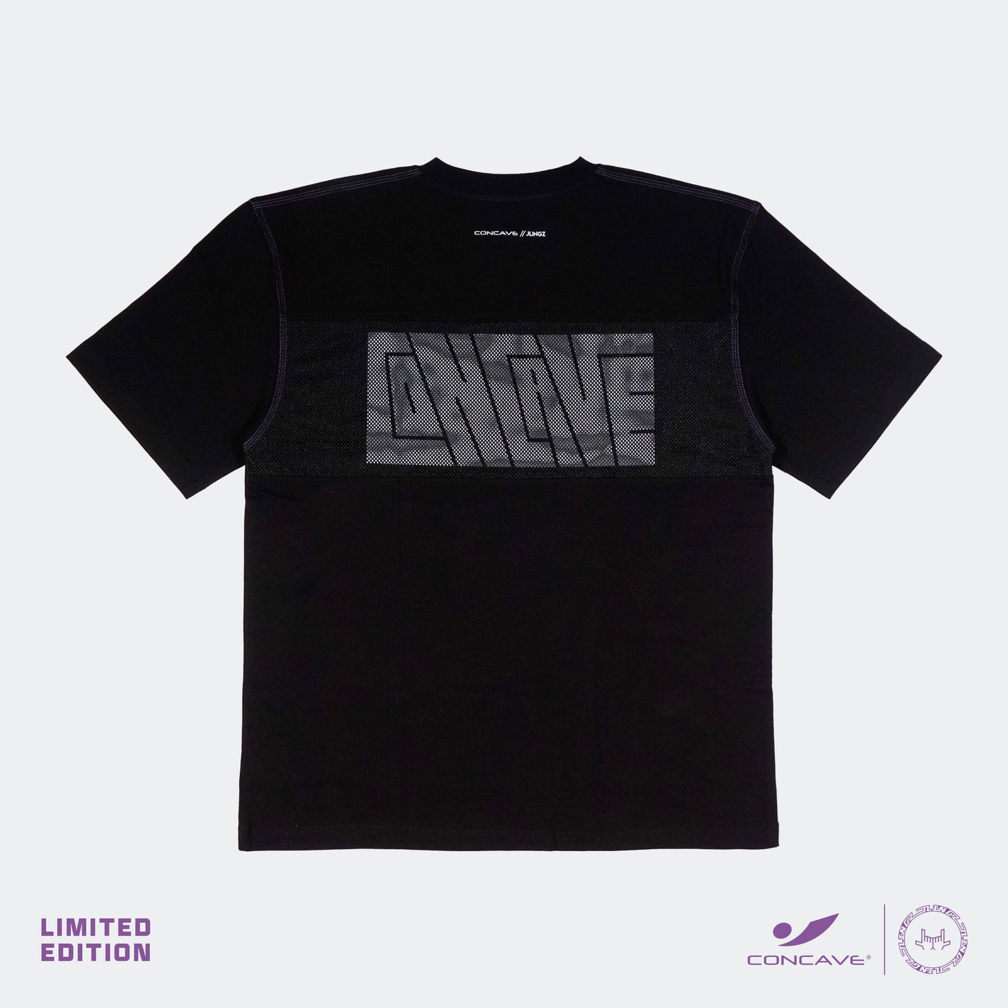 Concave x JLingz Graffiti Oversized Tee - Black/Purple