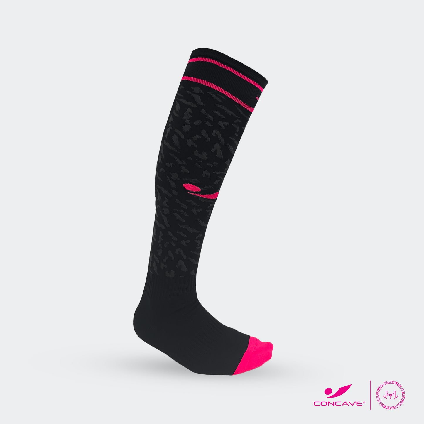 Concave x JLingz High Socks - Black/Pink