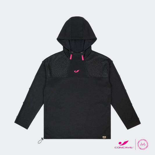 Concave x JLingz Tracktop Hoodie - Black/Pink