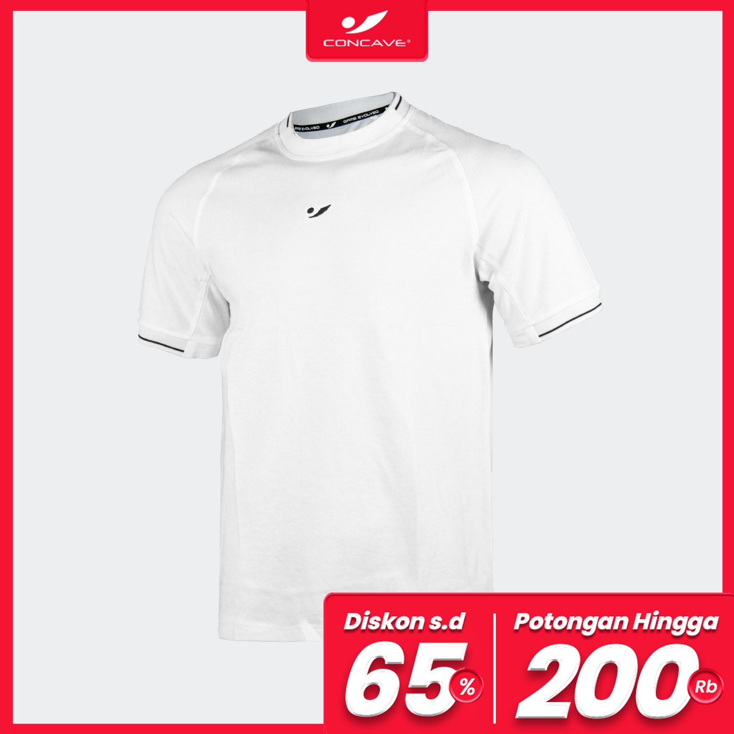 CAVE CASUAL TEE THRIVE POLO - WHITE/BLACK