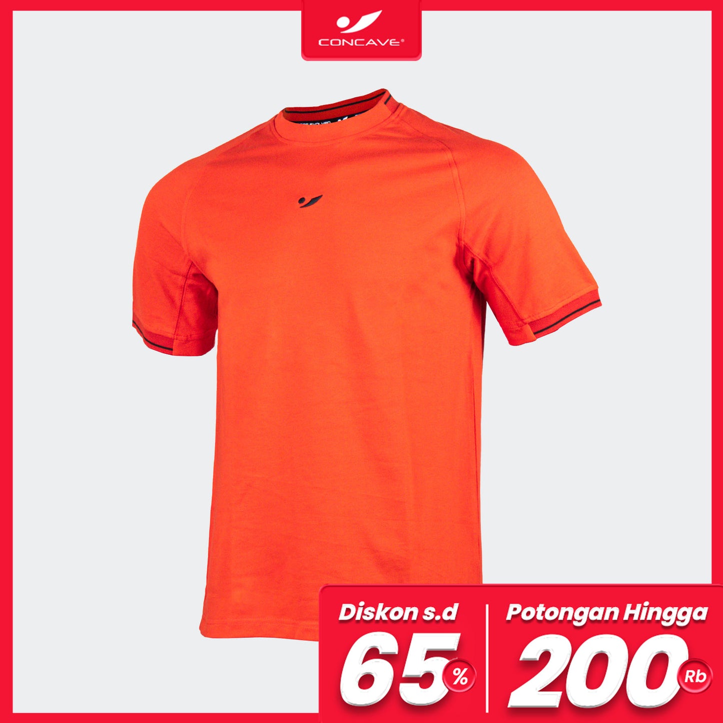 CAVE CASUAL TEE THRIVE POLO - RED/BLACK