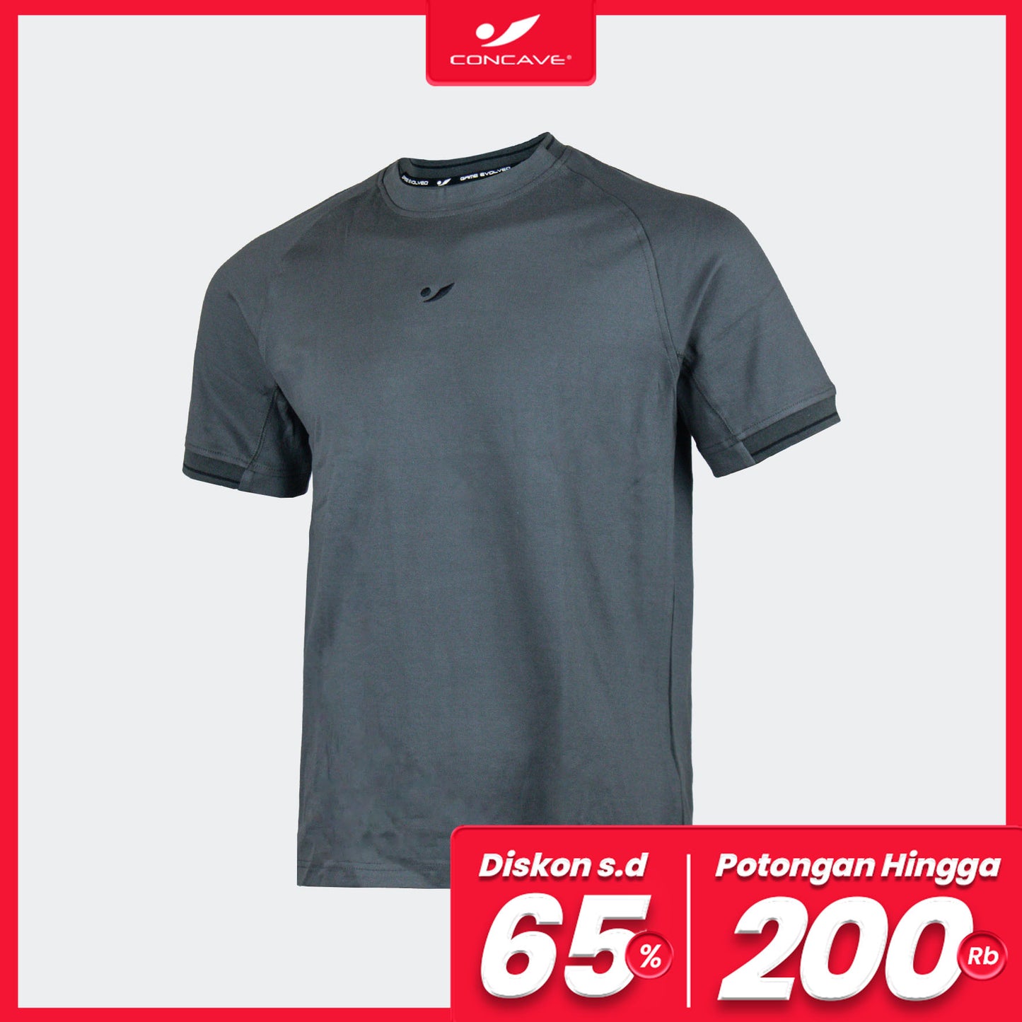 CAVE CASUAL TEE THRIVE POLO KIDS - GREY/BLACK