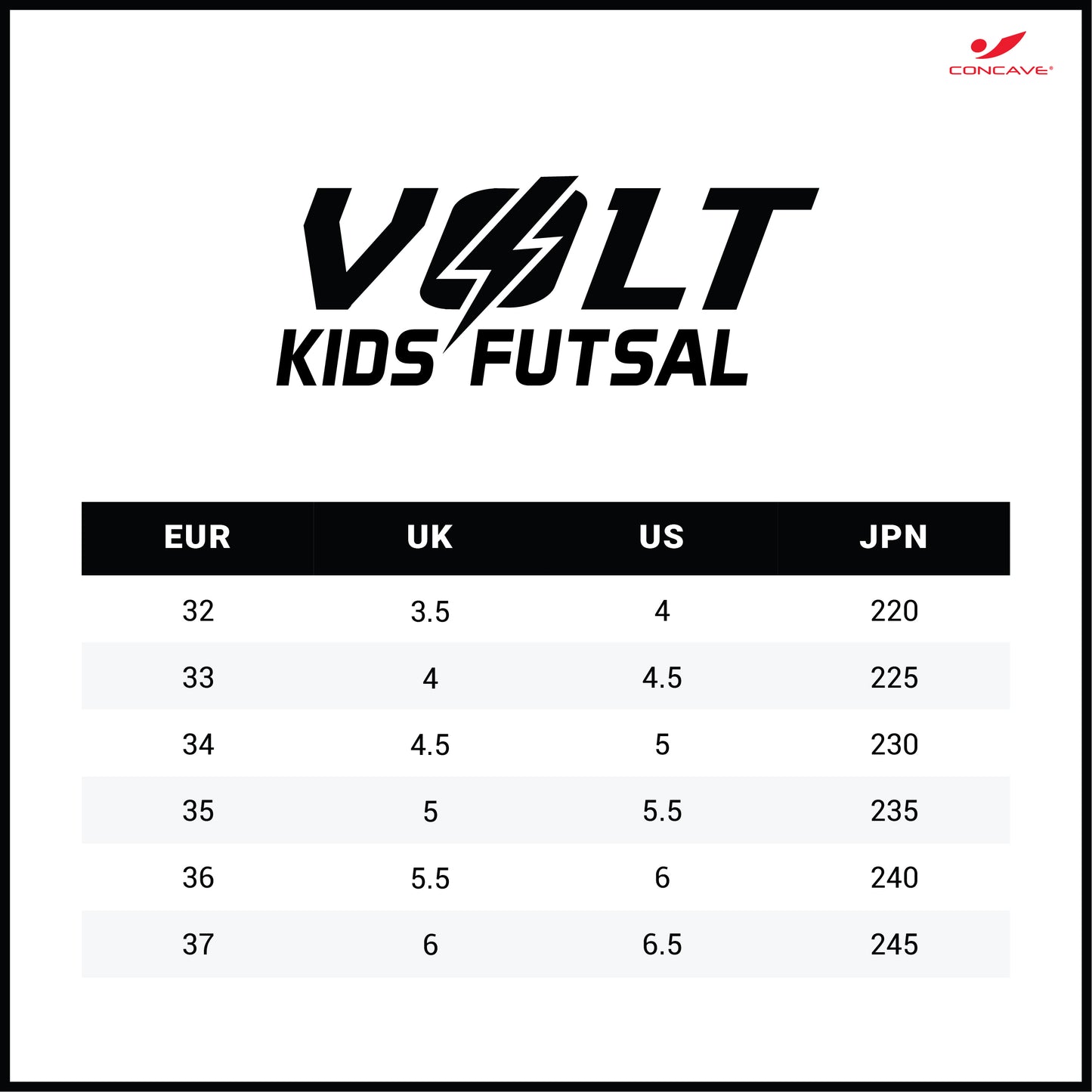 Volt Futsal Kids - All Black