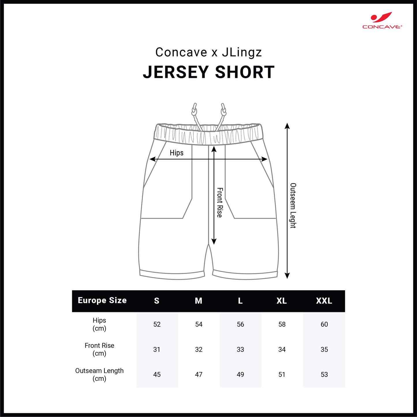 Concave x JLingz Performance Short - Pink/Black