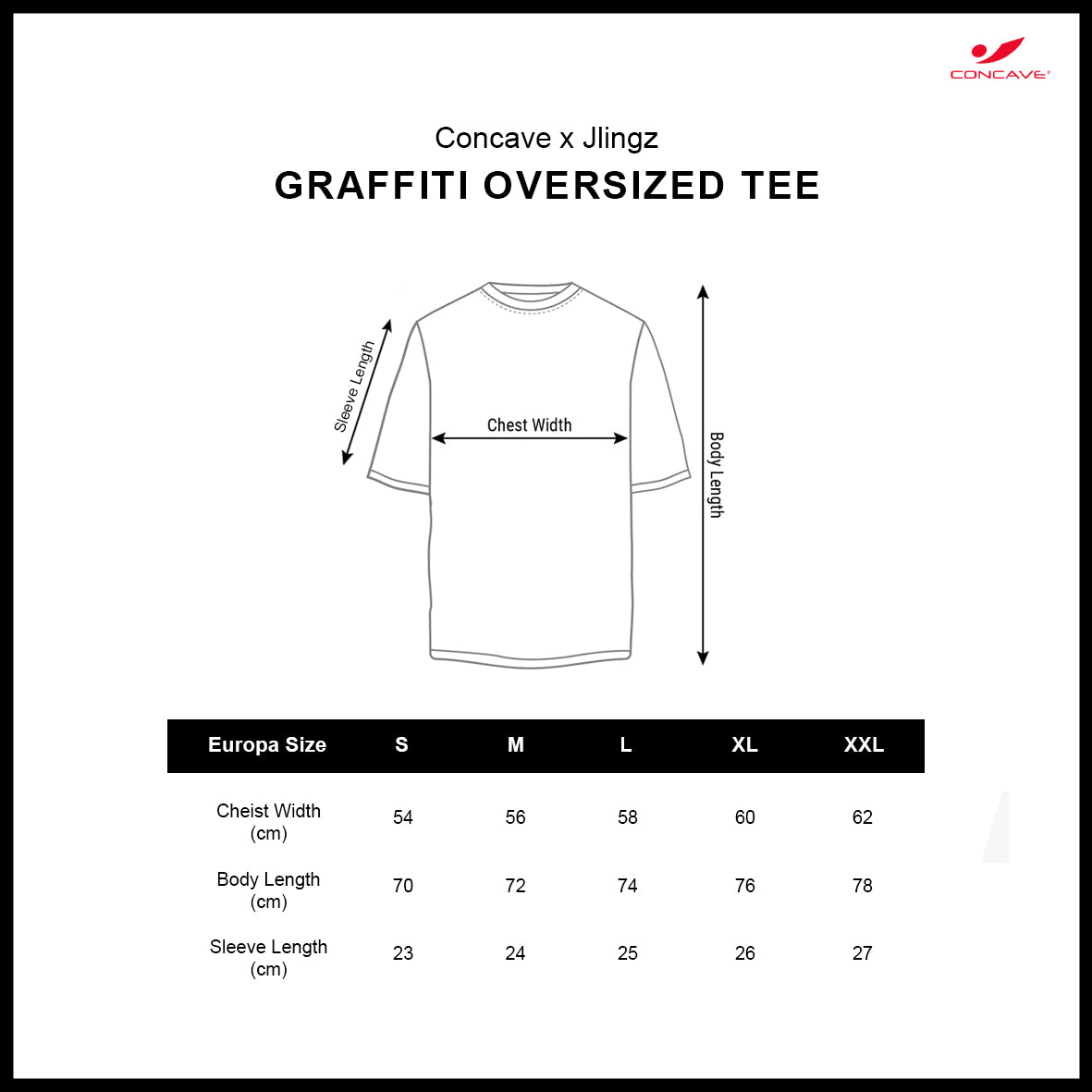 Concave x JLingz Graffiti Oversized Tee - Black/Purple