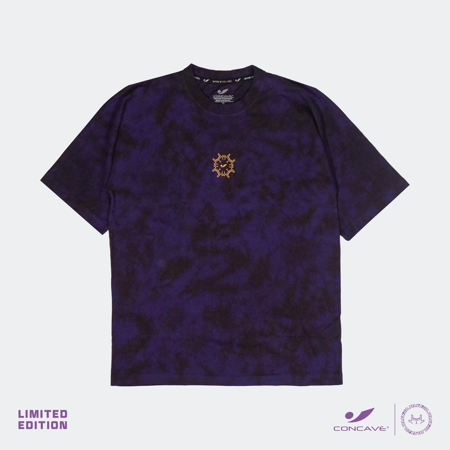 Concave x JLingz Tie Dye Oversized Tee - Black/Purple