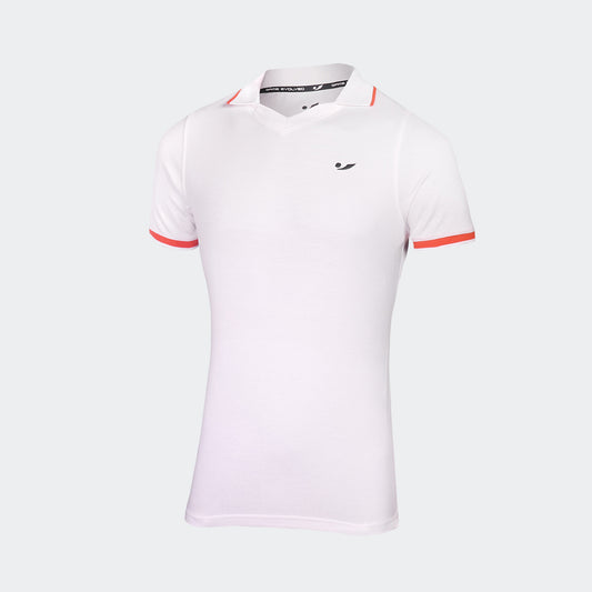 Cave Lifestyle Basic Woman Polo - White / Red