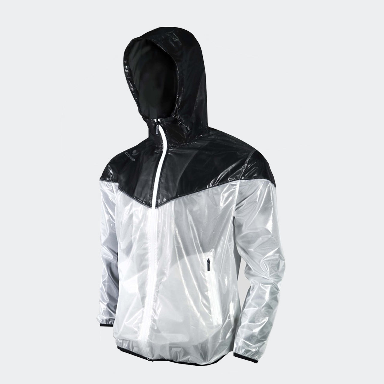 Concave Wind Breaker (Parachute) - Black/White