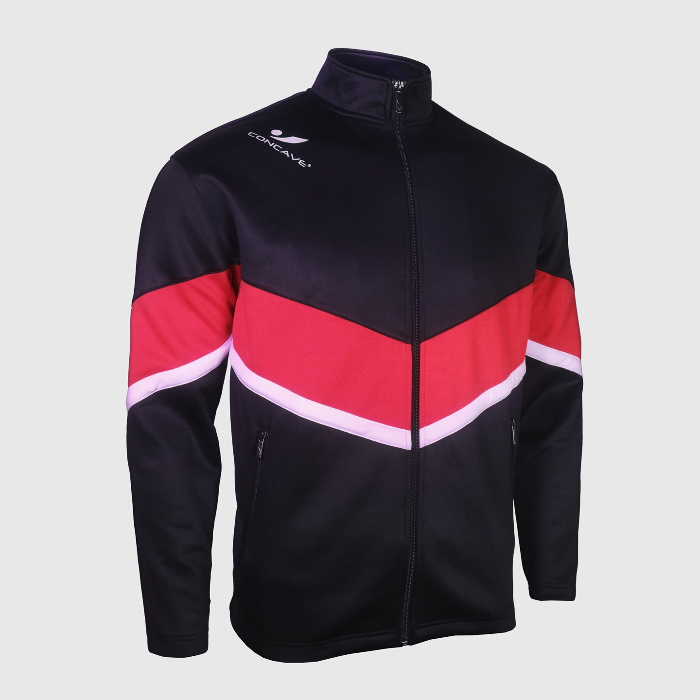 Cave Performance Track Suit - Black / Red / White