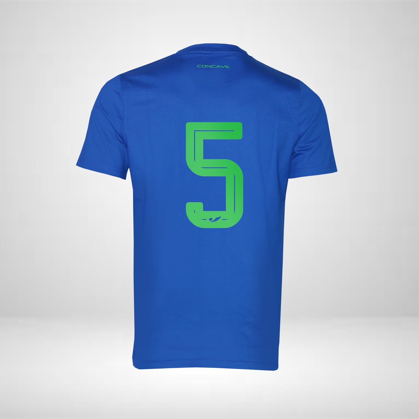 T-shirt Defender Concave Soccer Tee - Blue / Neon Green