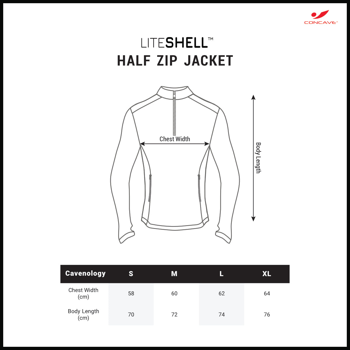 Liteshell™ - Training Half Zip Jacket - Black