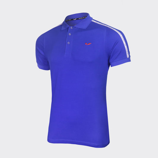 Cave Lifestyle Strip Polo - Blue / White