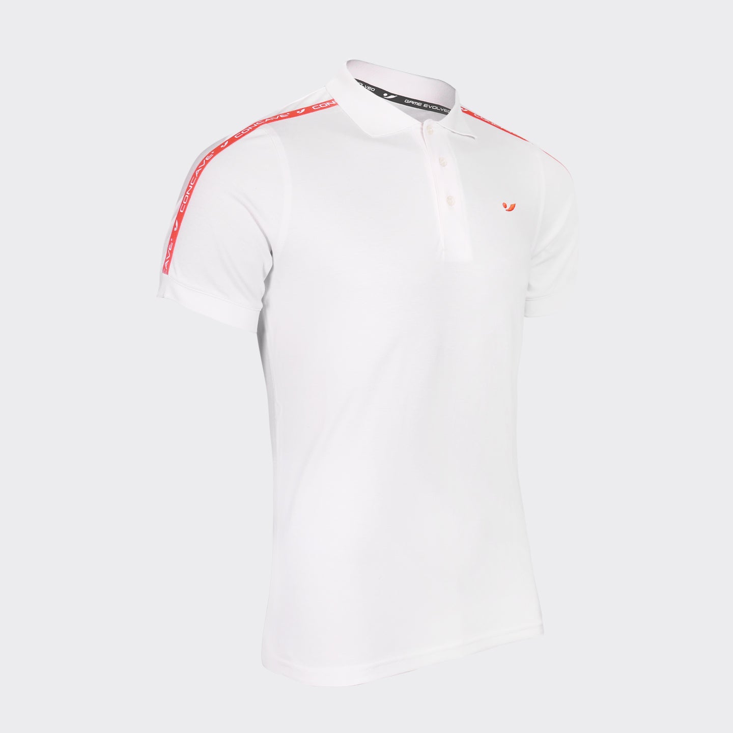 Cave Lifestyle Strip Polo - White / Red