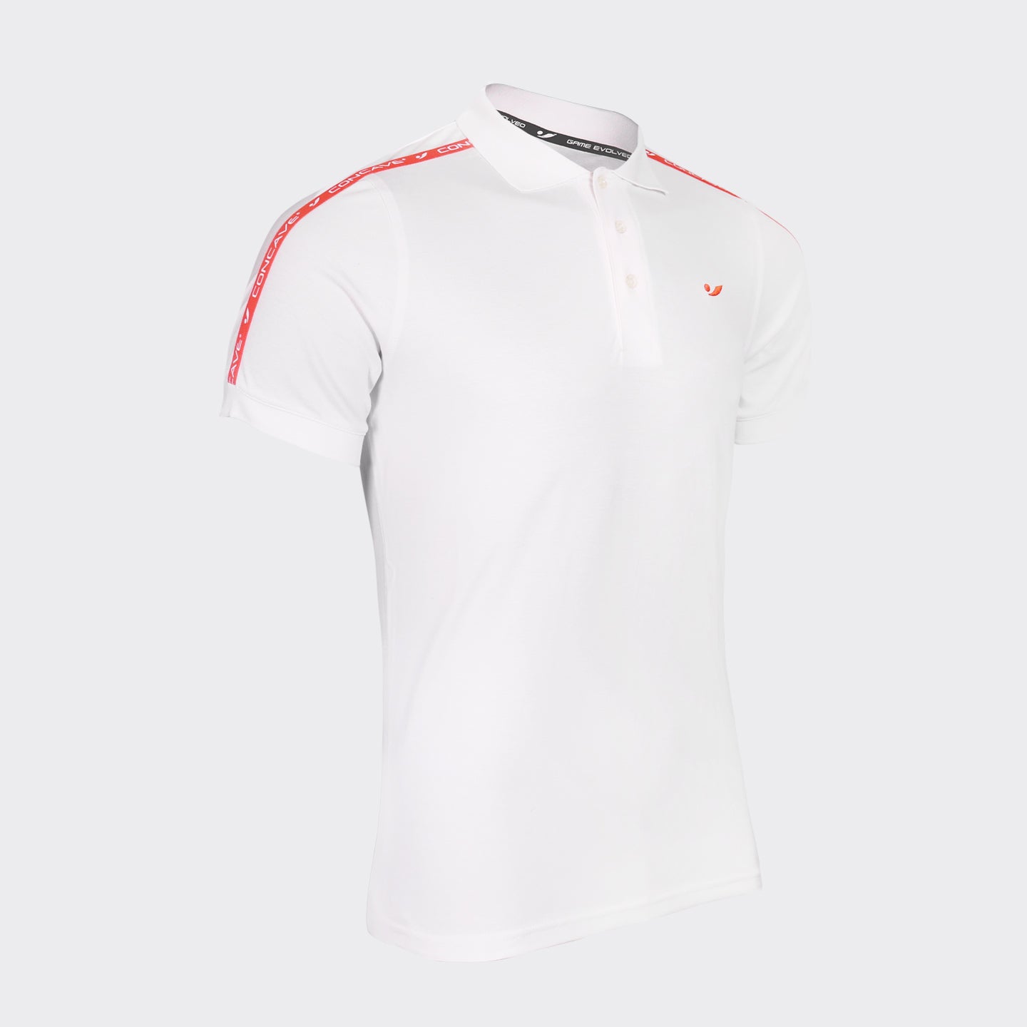 Cave Lifestyle Strip Polo  - White / Red
