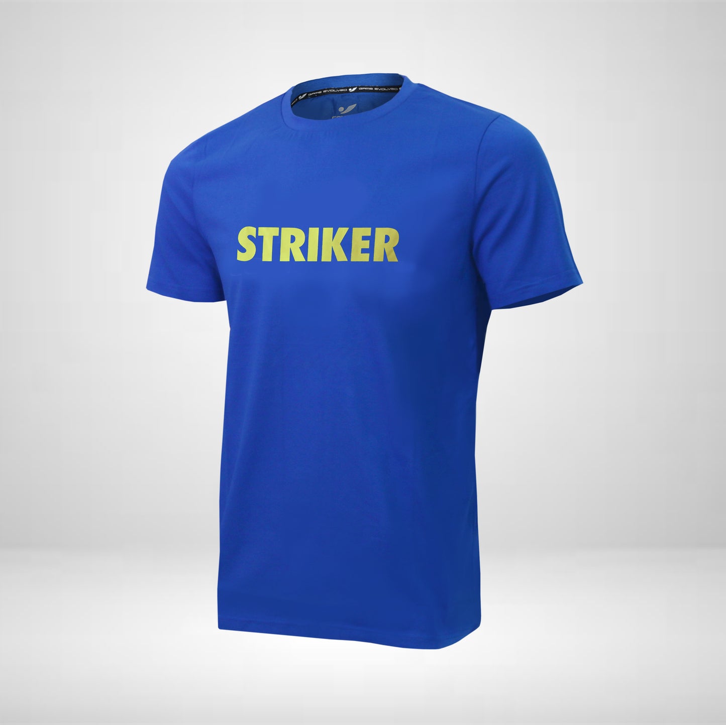T-shirt Striker Concave Soccer Tee - Blue / Neon Yellow