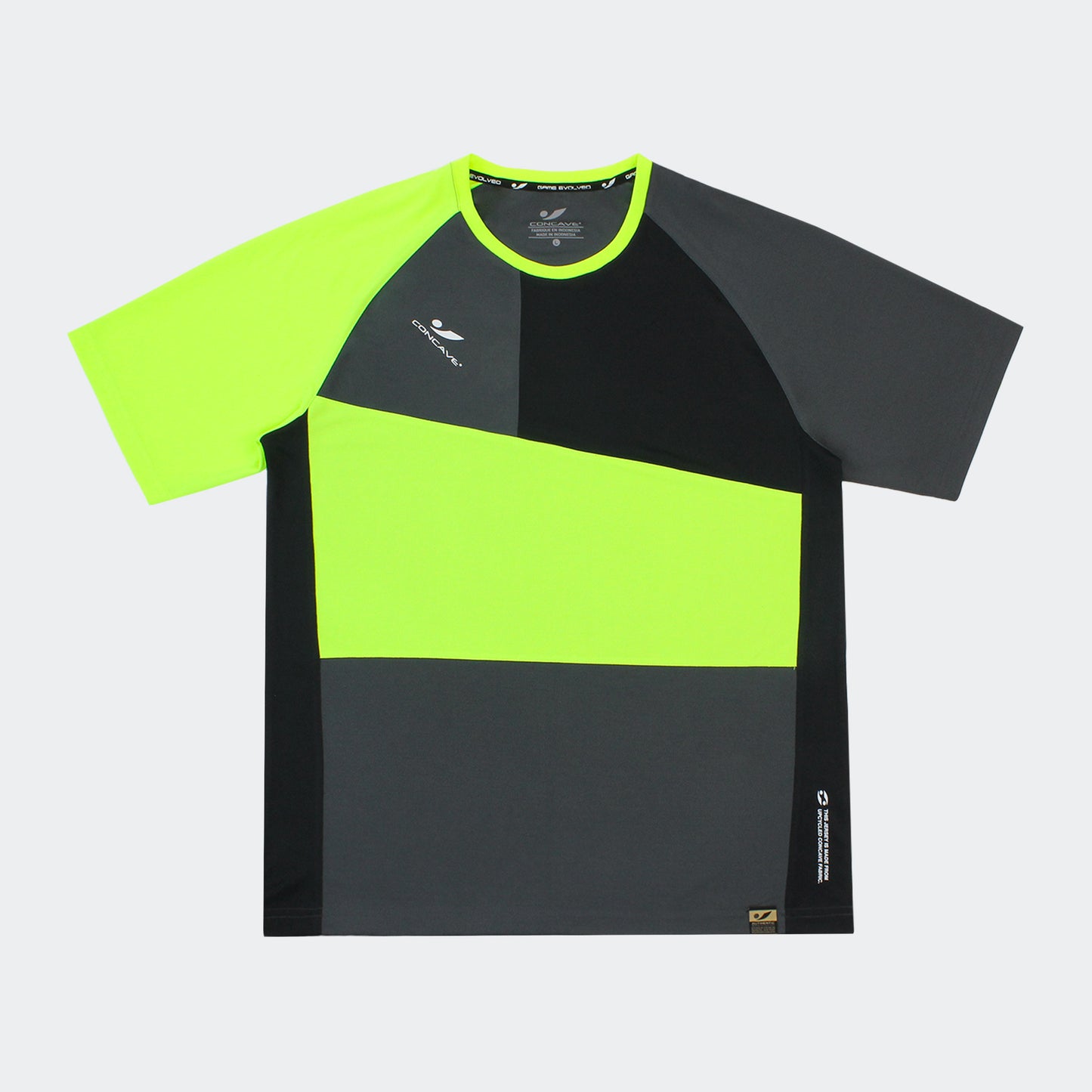 Upcycle Training Top - Black / Grey / Yellow