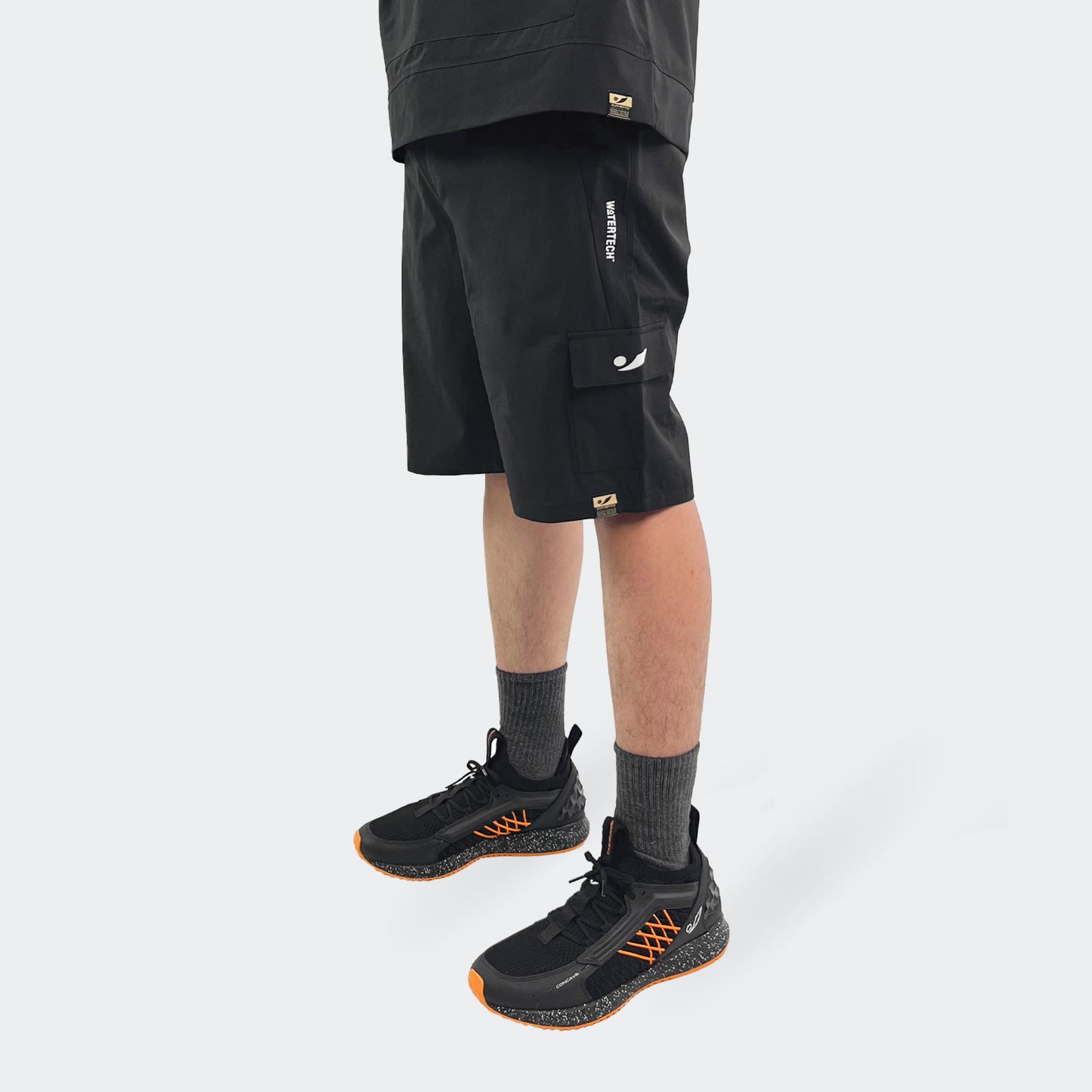 Watertech™ - Celana Pendek Training Cargo - Black
