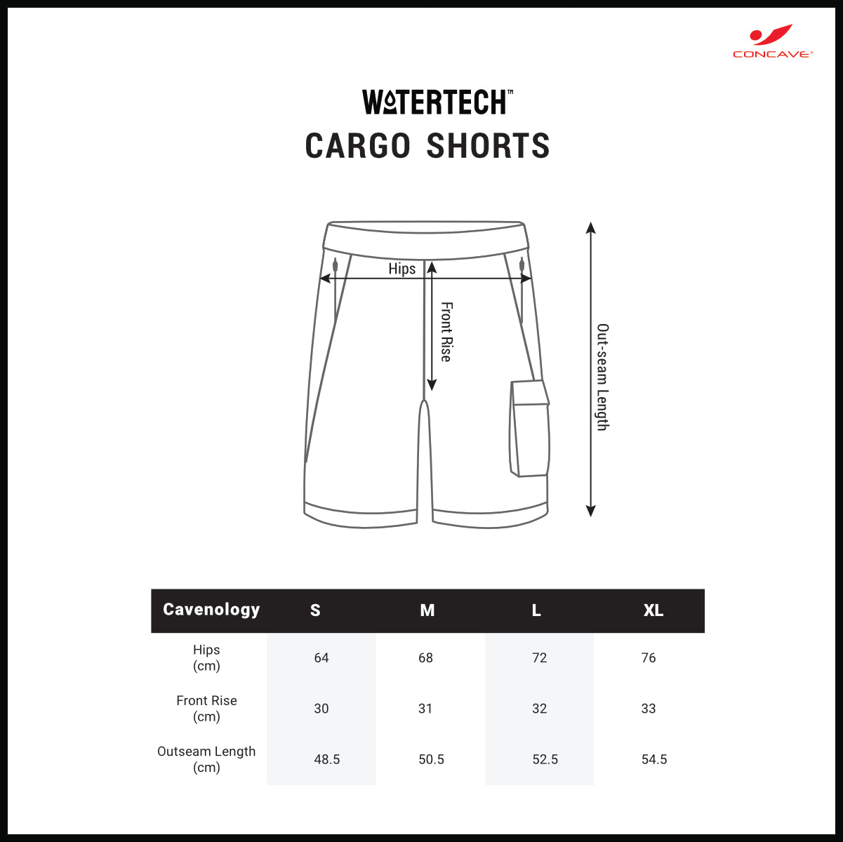Watertech™ - Celana Pendek Training Cargo - Carbon Grey