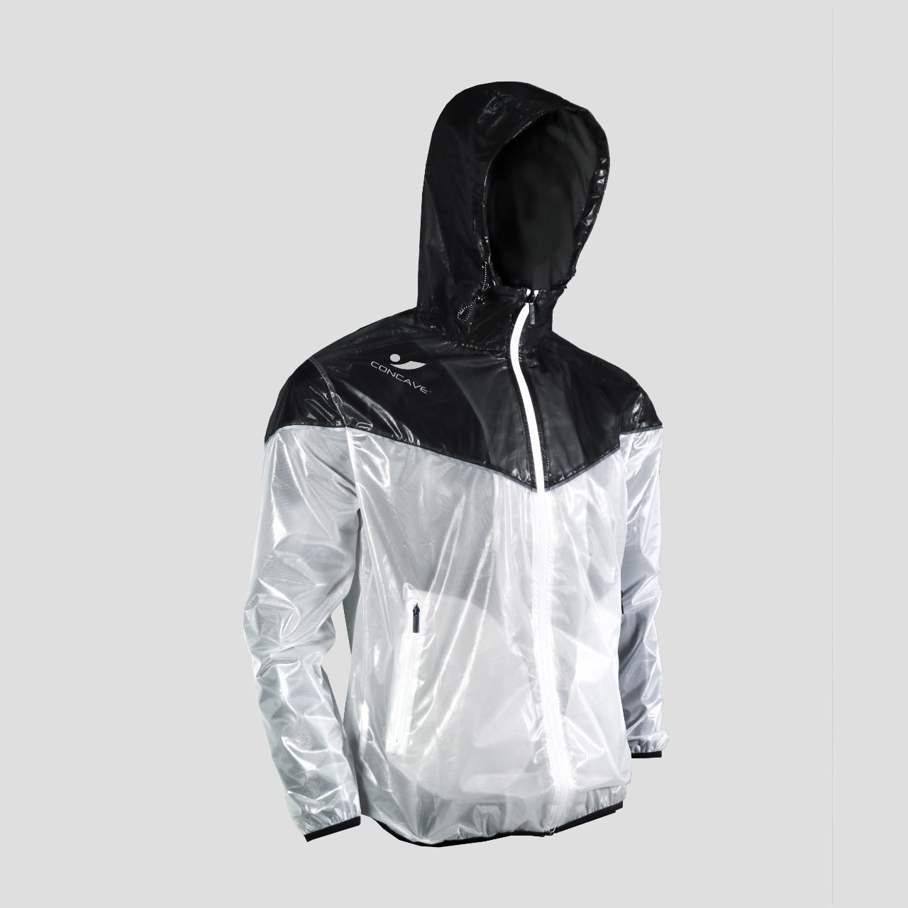 Concave Wind Breaker (Parachute) - Black/White