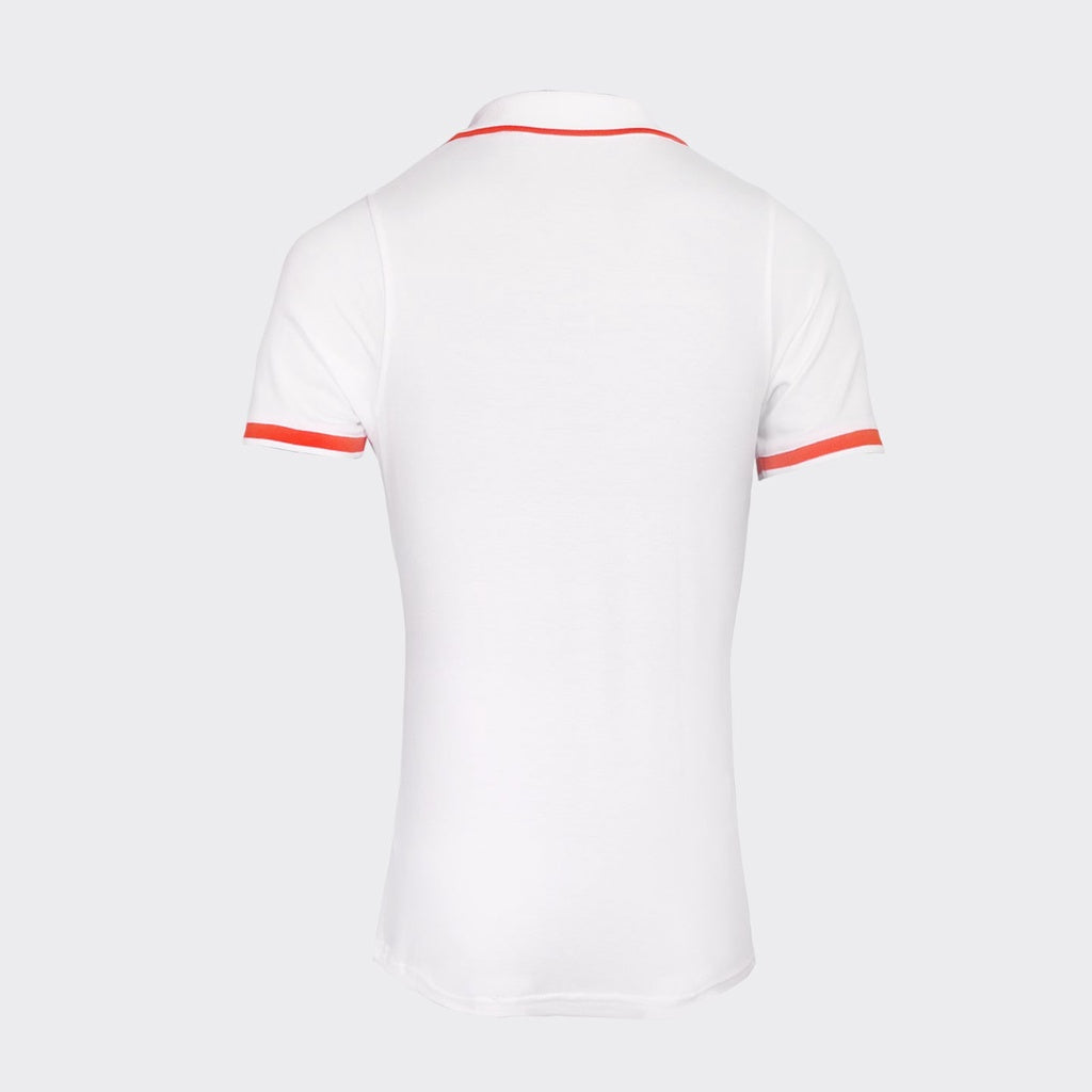 Cave Lifestyle Basic Woman Polo - White / Red