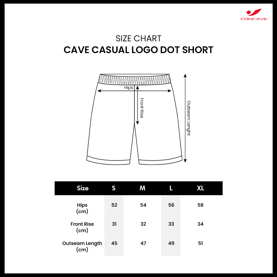 CAVE CASUAL LOGO DOT SHORT - RED