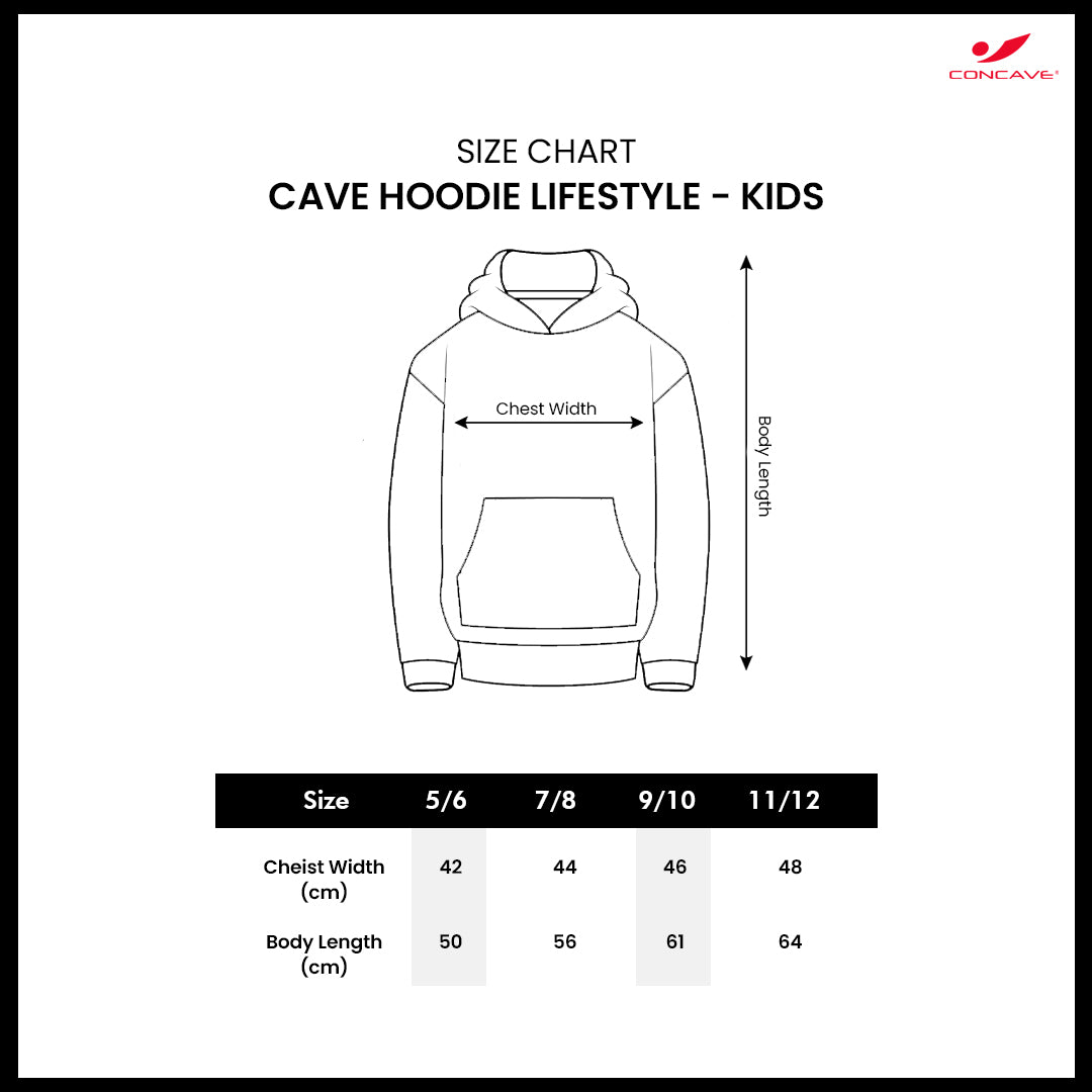 CAVE HOODIE  LIFESTYLE KIDS- BLUE/BLACK