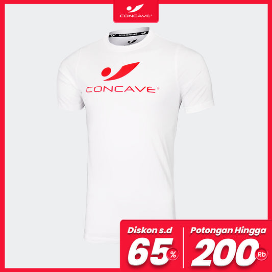 Cave Casual Logo Tee - White / Red