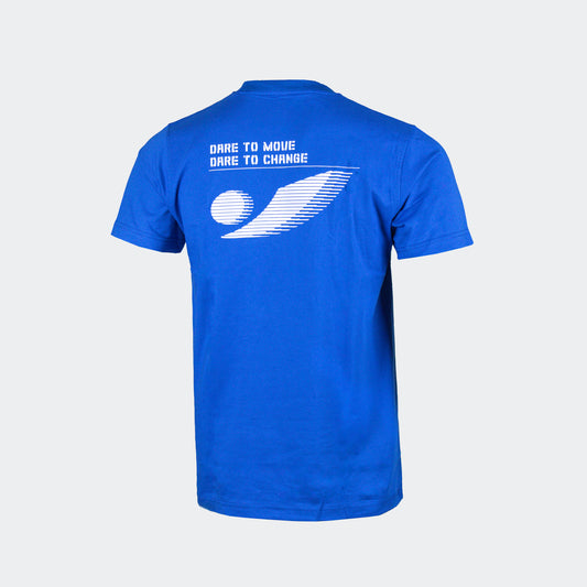 CAVE CASUAL DARE TO MOVE TEE - BLUE