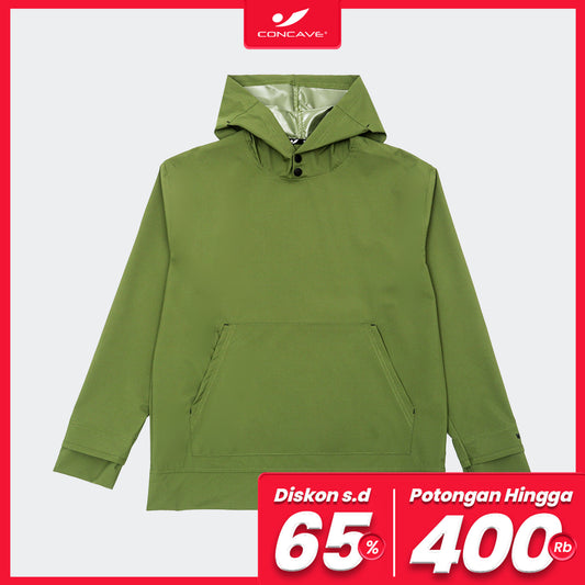 Watertech™ - Pullover Hoodie Training Jacket - Algae Green