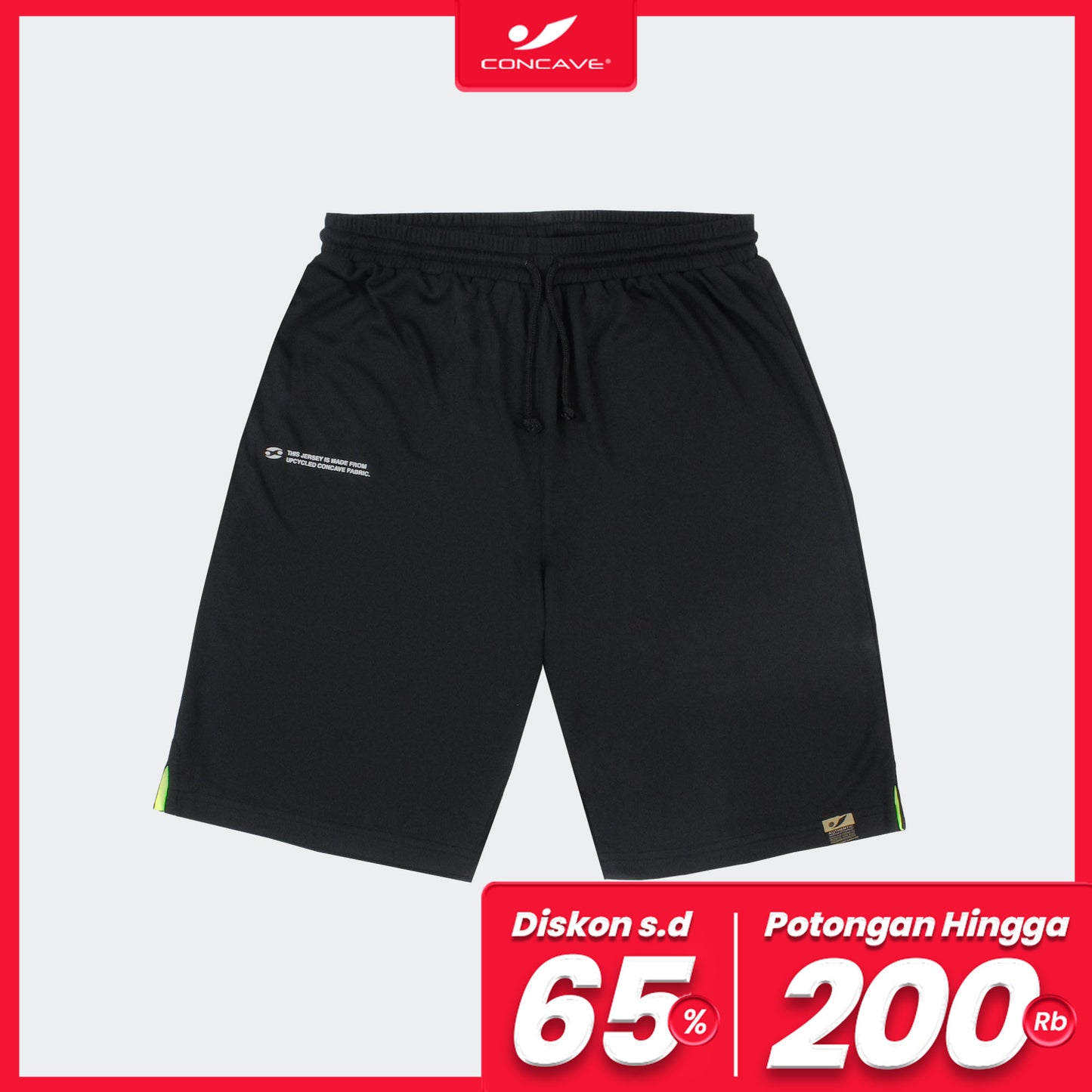 Upcycle Training Short - Black / Yellow