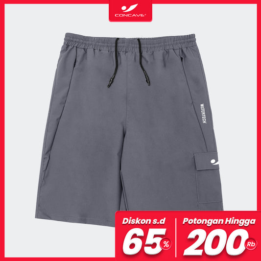 Watertech™ - Celana Pendek Training Cargo - Carbon Grey