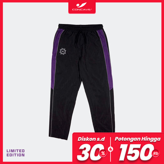Concave x JLingz Performance Trackpants - Black/Purple