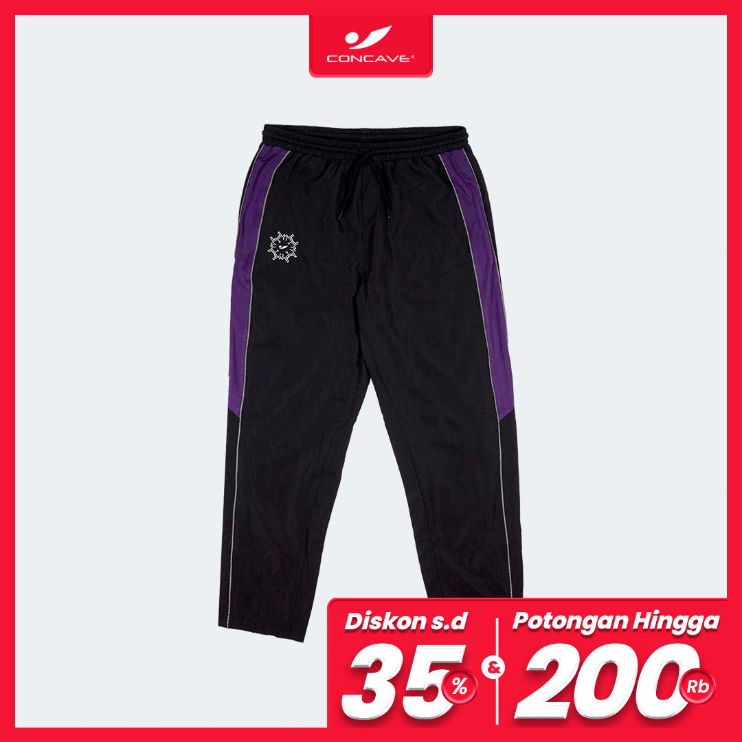 Concave x JLingz Performance Trackpants - Black/Purple