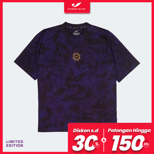 Concave x JLingz Tie Dye Oversized Tee - Black/Purple
