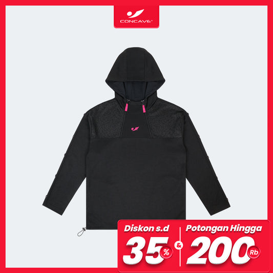 Concave x JLingz Tracktop Hoodie - Black/Pink