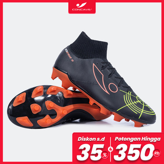 CONCAVE SEPATU BOLA - HALO ACCUSTRIKE PRECISION FG - BLACK/ ORANGE/ GREEN