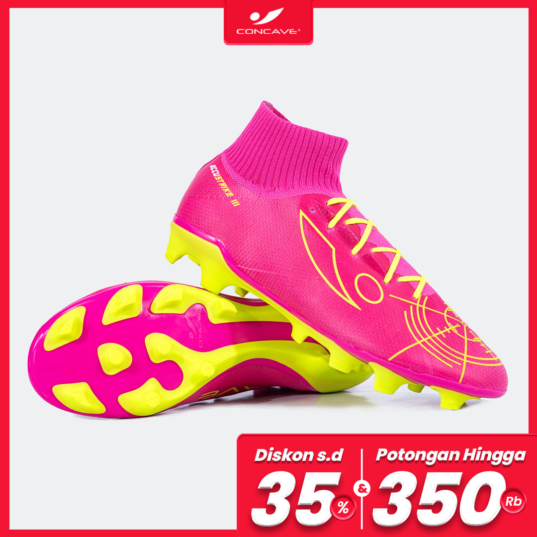 CONCAVE SEPATU BOLA - HALO ACCUSTRIKE PRECISION FG - VORTEX PINK/NEON GREEN