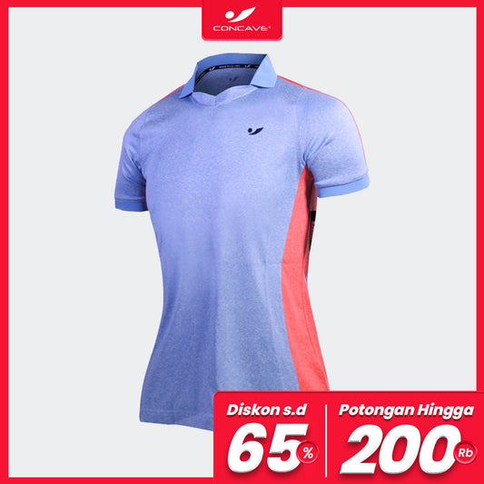 Polo Shirt Concave - Lifestyle Polo Women - Baby Blue / Pink