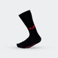 Concave Mid / Crew Socks - Black/Red