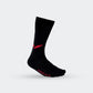 Concave Mid / Crew Socks - Black/Red