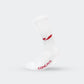 Concave Mid / Crew Socks - White/Red