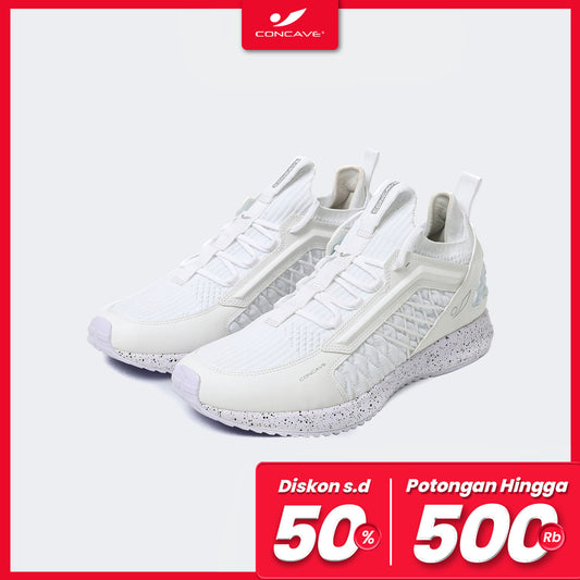 Concave - Sepatu Training Orion - White/ White