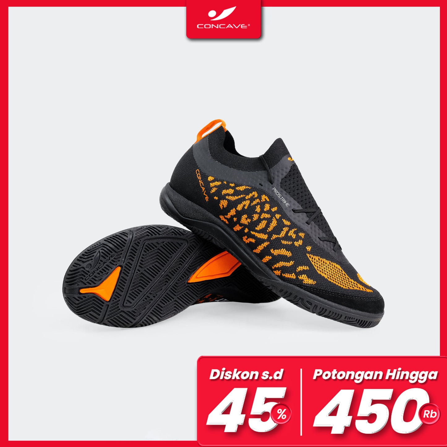 Volt Futsal - Black / Orange