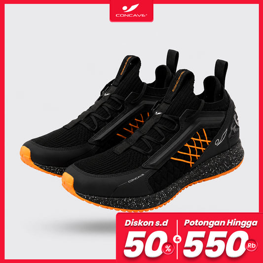 Concave - Sepatu Training Orion - Black/ Orange