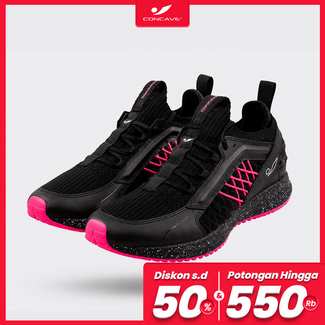Concave - Sepatu Training Orion - Black / Pink