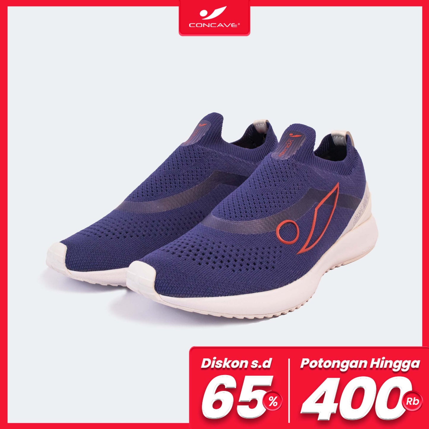 Concave Running - Volker Run - Navy / White