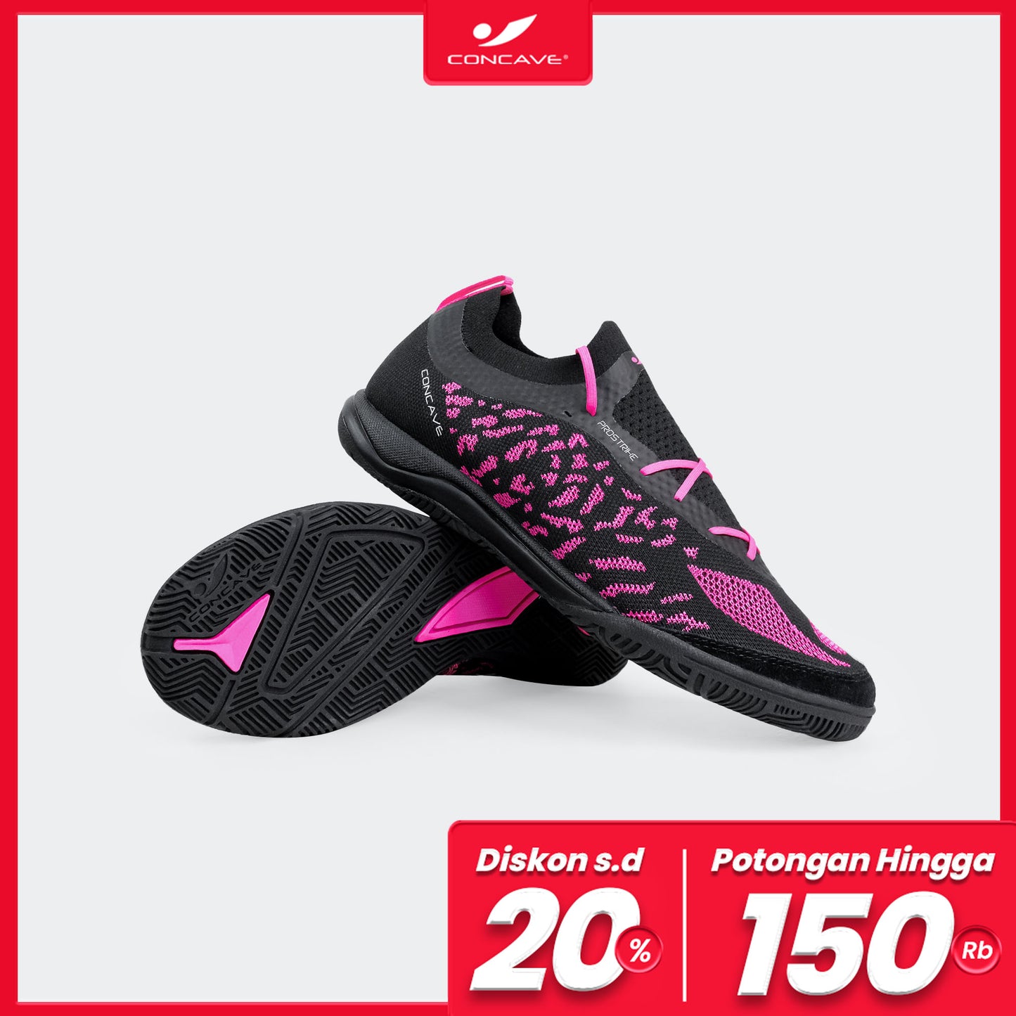 Volt Futsal Jlingz - Black / Pink